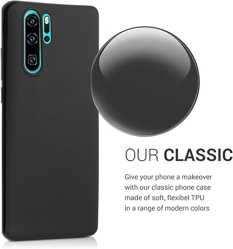 Miniatura 3 de kwmobile Funda compatible con Huawei P30 Pro - Funda protectora de silicona TPU suave y delgada - Negro mate