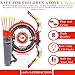 Toysery Kids Archery Set with LED Flash Lights, Toy Bow and Arrow Set for 6-8 Years Old Boys, Includes Bow, 6 Arrows, Target, Quiver - Great for Youth Practice (Orange)