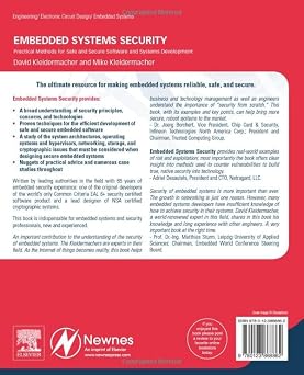Embedded Systems Security: Practical Methods for Safe and Secure Software and Systems Development