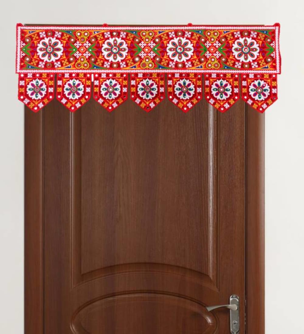 Toran Bandharwal indien : une décoration de fête pour porte et fenêtre