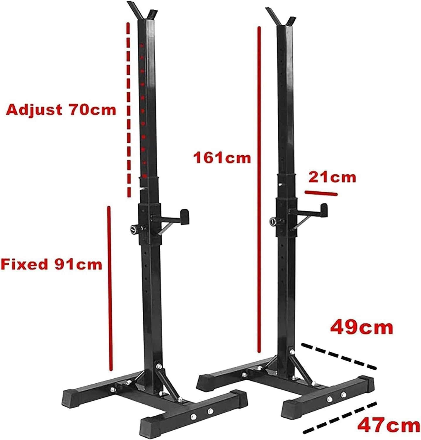 Professional Squat Rack Strength Training Equipment Home Sports Multi Function Barbell Rack Adjustable Weight Rack Home Gym Fitness Stands Piece of Eq