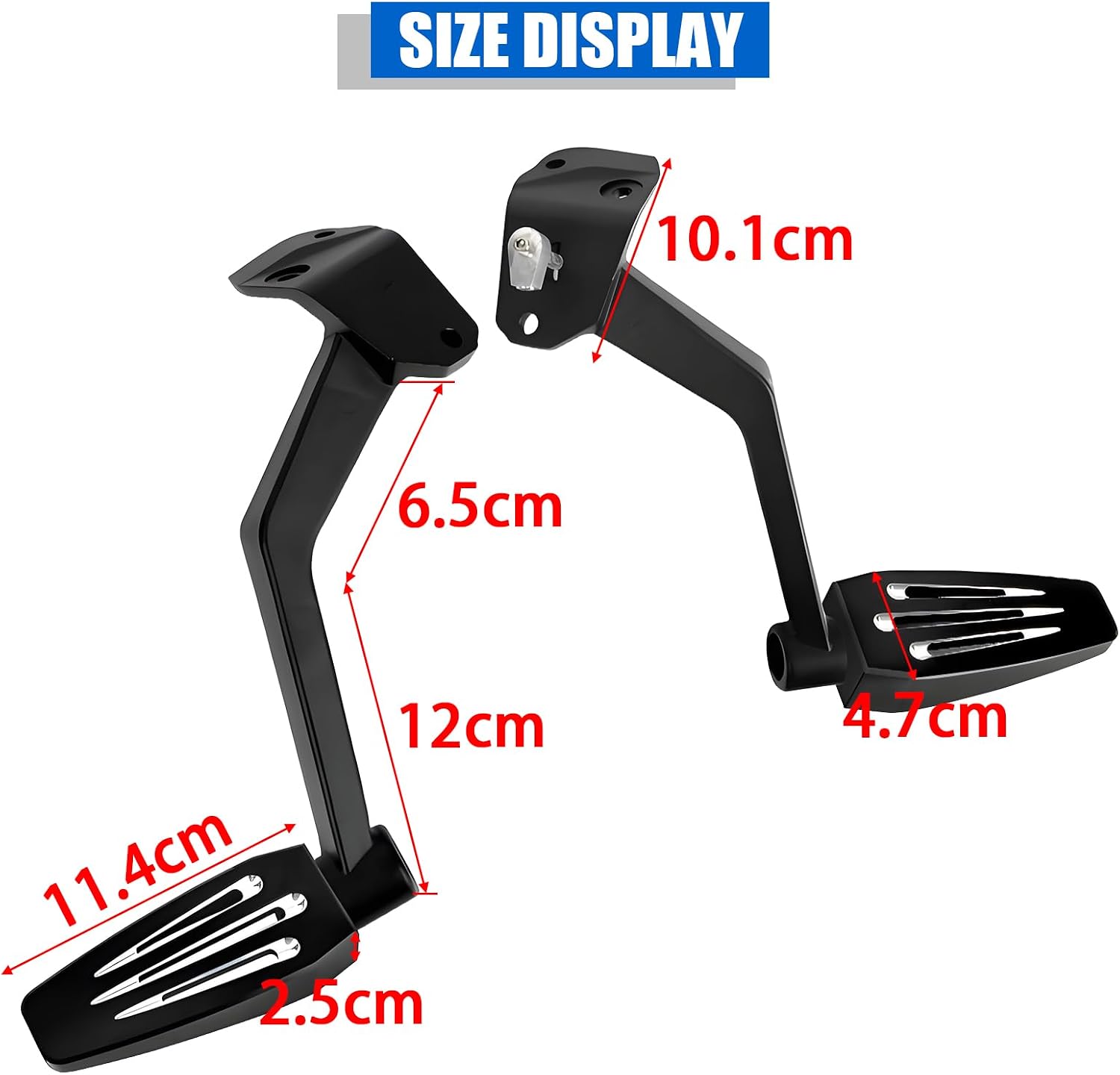 PSLER Ryker Passenger Foot Pegs Fit for Ryker 600 Ryker 900 Rally 2019-2024 Ryker 900 Sport 2022-2024 MAX Mount 219400800 Required