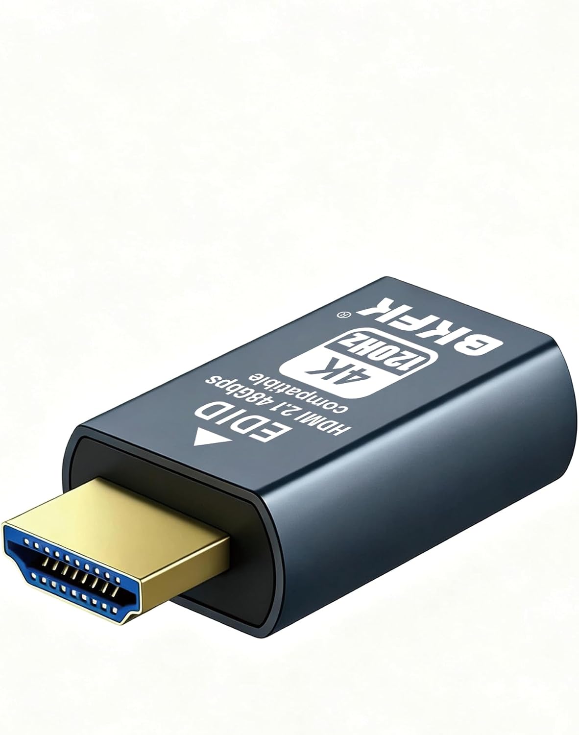 4K 120Hz HDMI 2.1-Compatible Dummy Plug, Headless Ghost Display Emulator Adapter for GPU, Remote Desktop, Servers, Cloud Gaming, VR Testing 3840x2160@120HZ,1440P@120HZ,1080P@120HZ(SDR)