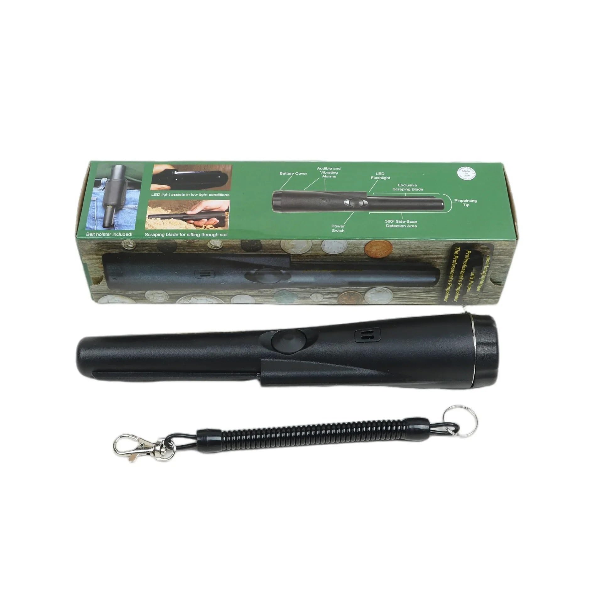 Accesorios detectores Varilla de posicionamiento Manual, Detector para Exteriores, Cazador de Tesoros subterráneo Impermeable para Buscar Monedas Herramientas para Buscar Tesoros