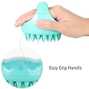 BTYMS 1 Packs Hair Scalp Massager Brush Silicone Hair Shampoo Massager Dandruff Scrubber Hair Washing Tool gallery image