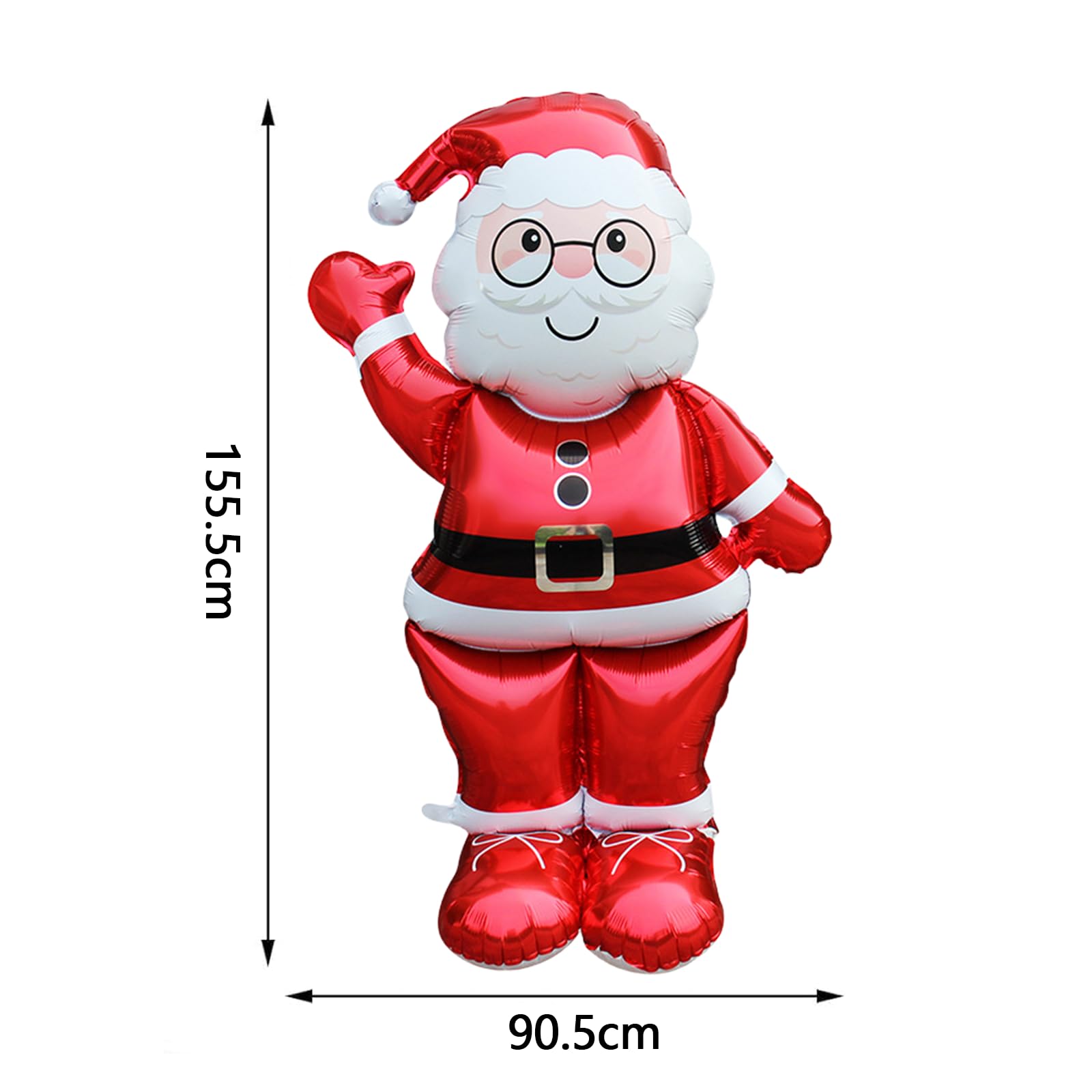 8 Stück Weihnachts Folienballons Stehend – Schneemann, Weihnachtsmann, Weihnachtsbaum Deko