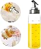 Olive Oil Dispenser Bottle - 300ml Glass Oil Bottle Cruets No Drip, Oil Container for Vegetable Olive Oil, Lead-Free Glass Oil Dispenser