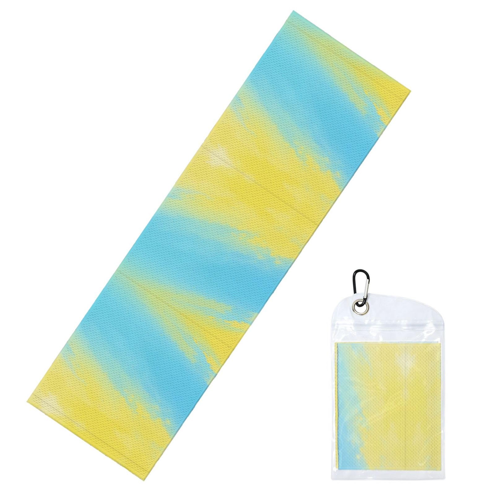 DUYIOKH Sky Gradient Print Cooling Towel, Portable Towel for Gym Workout Golf Beach World Cup Sports Hot Weather