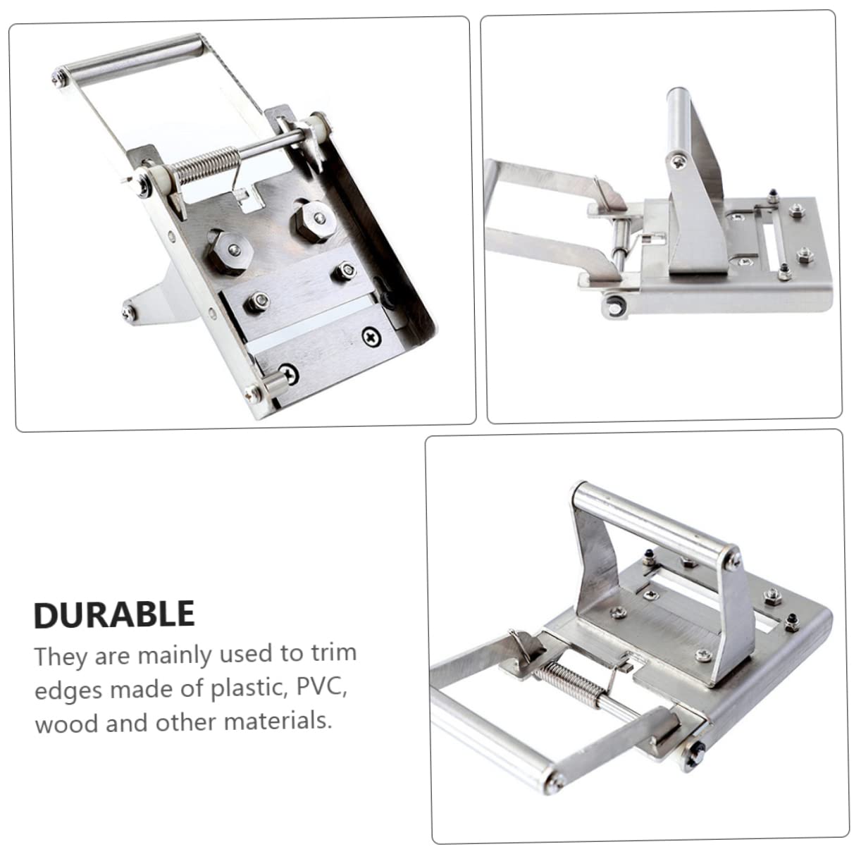 Mini Multi-Functional Woodworking Trimmer Machine for Edges Cutting and Banding Lightweight and Easy to Use Stainless Steel Construction for Accurate Finishing