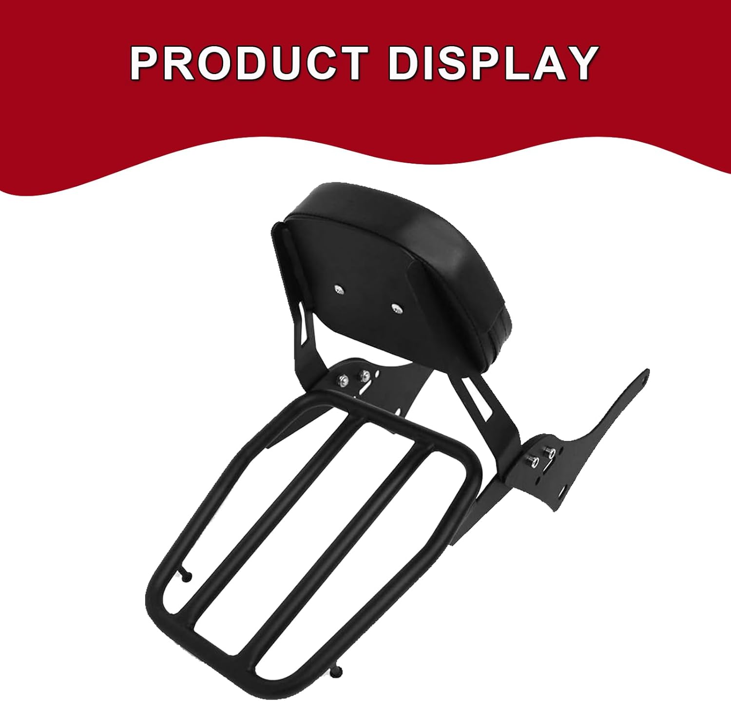 Worldmotop Motorcycle Sissy Bar Backrest Rear Passenger Seat for Honda CMX 500 Rebel CMX 300 CMX500 2017-2022 Detachable Backrest Pad (A)