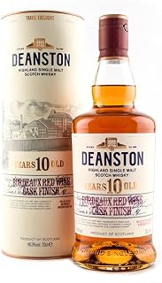 Deanston 10 Years Old Highland Single Malt Bordeaux Red Wine Cask Finish 46,3% Vol. 0,7l in Giftbox