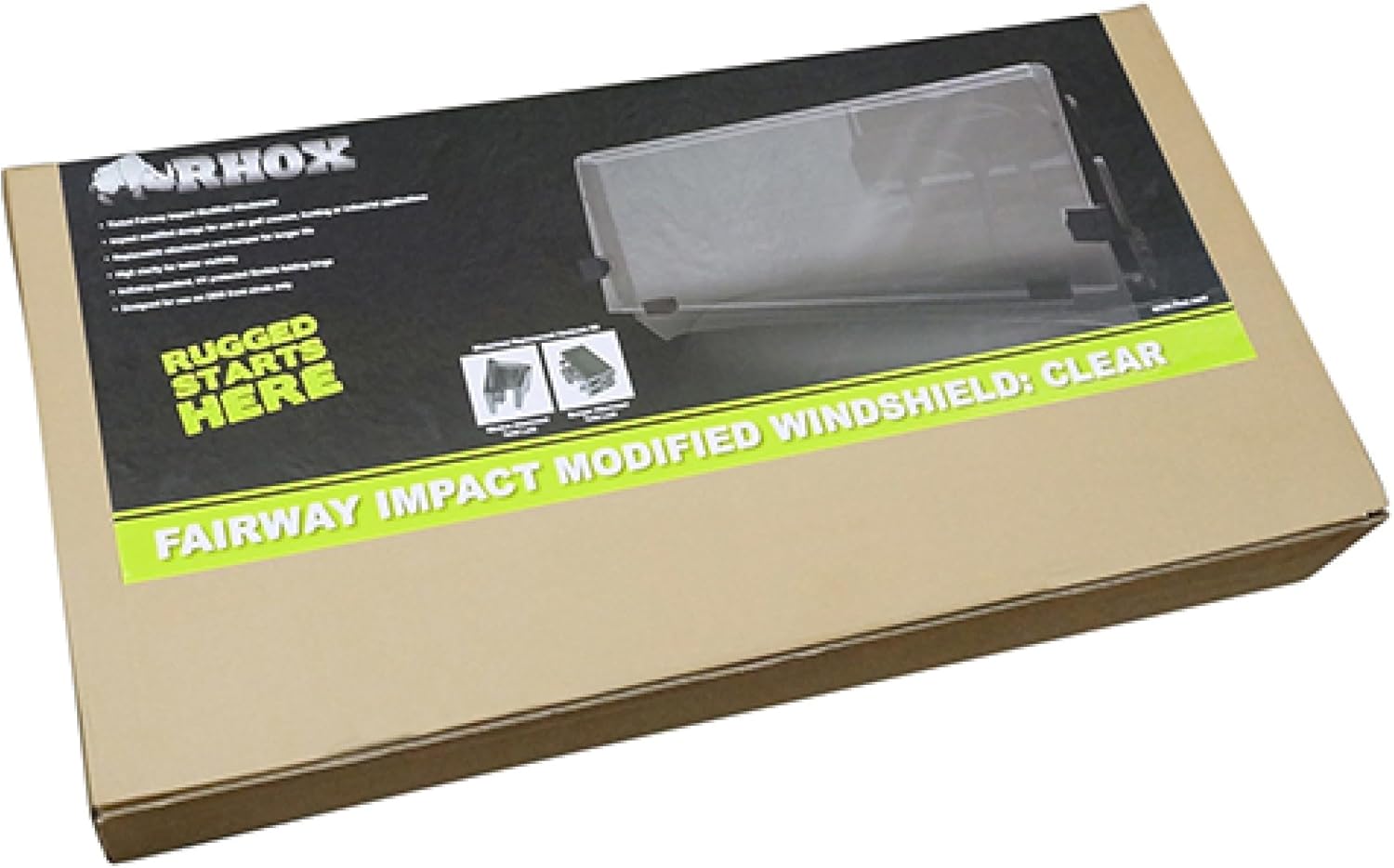 Windshield, Impact Modified Clear 2 Piece, E-Z-Go ST/Workhorse