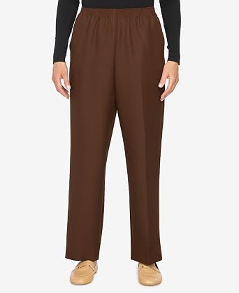 Alfred Dunner Women's Classic Pull on Average Length Pant