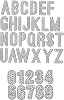 Metal Capital 26 Alphabet Cutting Dies, Lowercase 26 Letters Alphabet Die Cuts for Card Making Stencil Embossing Tool Scrapbooking DIY Etched Craft Dies