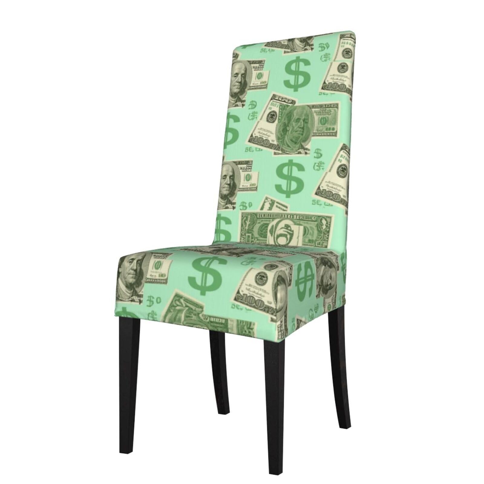 FodPand Money Dining Room Chair Cover Stretch Parsons Chair Slipcovers Removable Washable Chair Protectors Cover High Elastic Seat Protector for Home,Kitchen, Hotel, Banquet