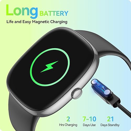 Miniatura 6 de Reloj de seguimiento de actividad física con monitor de oxígeno en sangre de frecuencia cardíaca 247, monitor de actividad de pantalla grande de