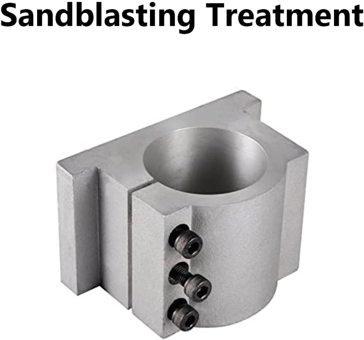 Spindle Motor Clamp Mount Bracket Support Cast Aluminum with Screw for CNC Engraving Milling Machine Motor (M)