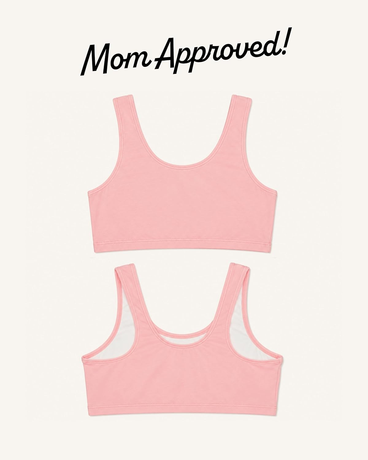 Fruit of the Loom Girls' Cotton Stretch Built-Up Sports Bra Multi-Pack