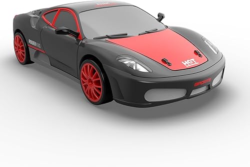 Miniatura 4 de Coche de control remoto RC Drift Car 2.4GHz escala 124 4WD de alta velocidad RC Vehículo con luces LED, baterías y neumáticos a la deriva, autos de