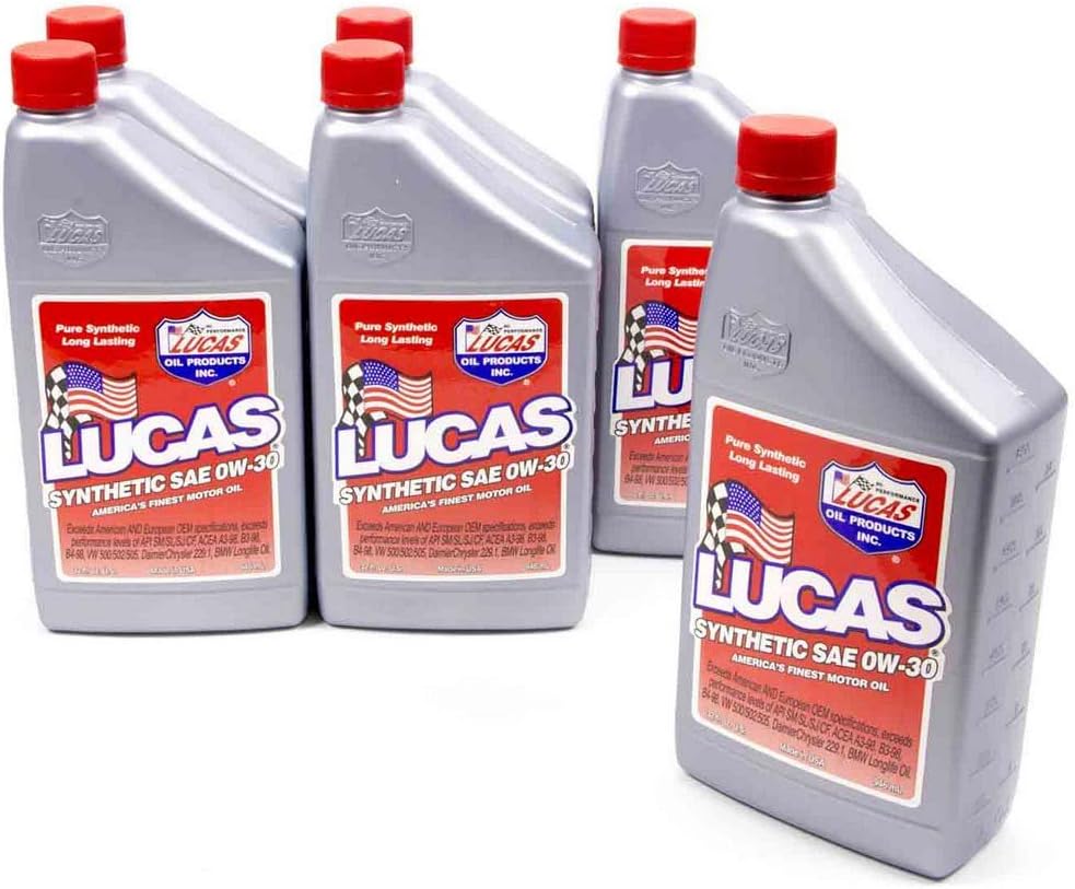 Lucas Oil 10179-6PK Synthetic (0w30 Oil6x1 Qtr.), 1 Pack
