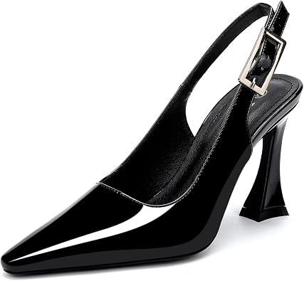 Womens Slingback Closed Toe Heel Pumps