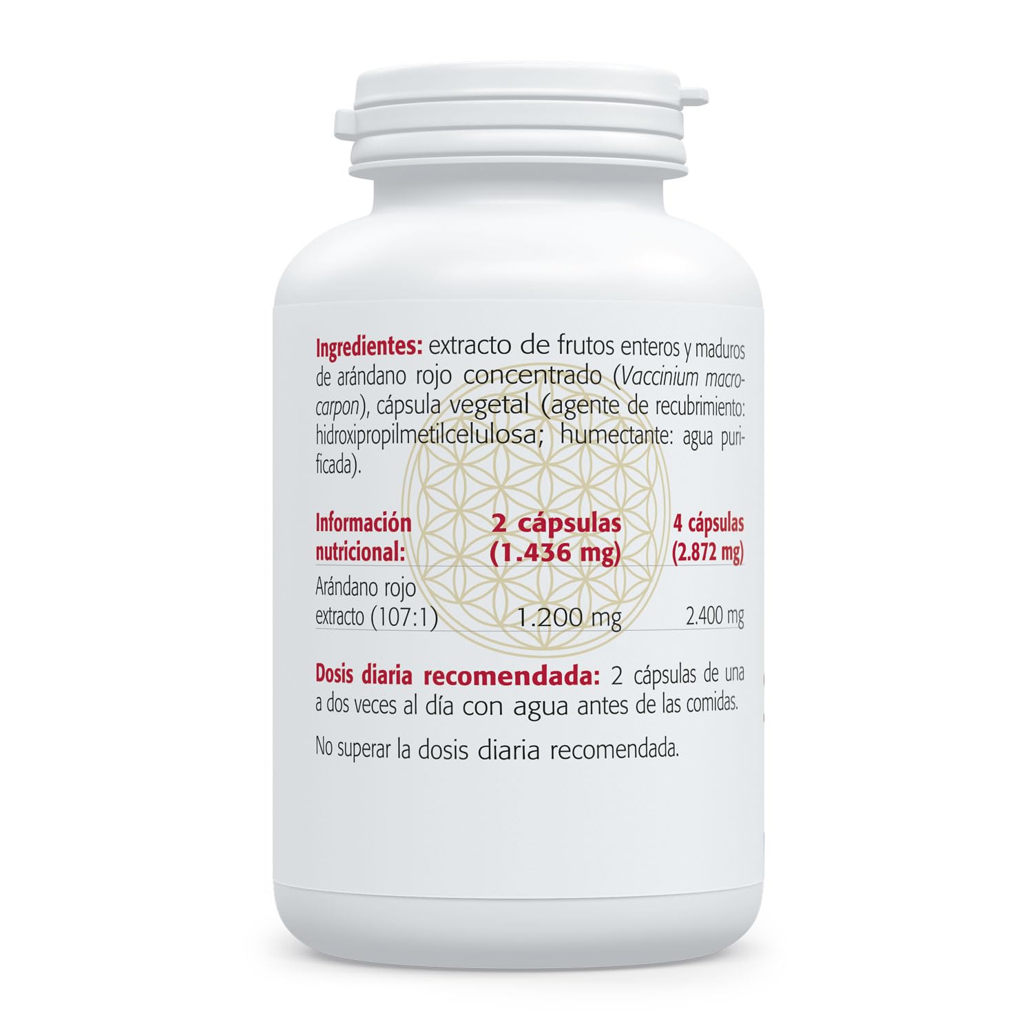 SURA VITASAN Arándano Rojo 60 Cápsulas – Extracto Ultra Concentrado 600 mg 107:1 con PACs y Vitamina C – Salud de las Vías Urinarias y Sistema Inmunitario
