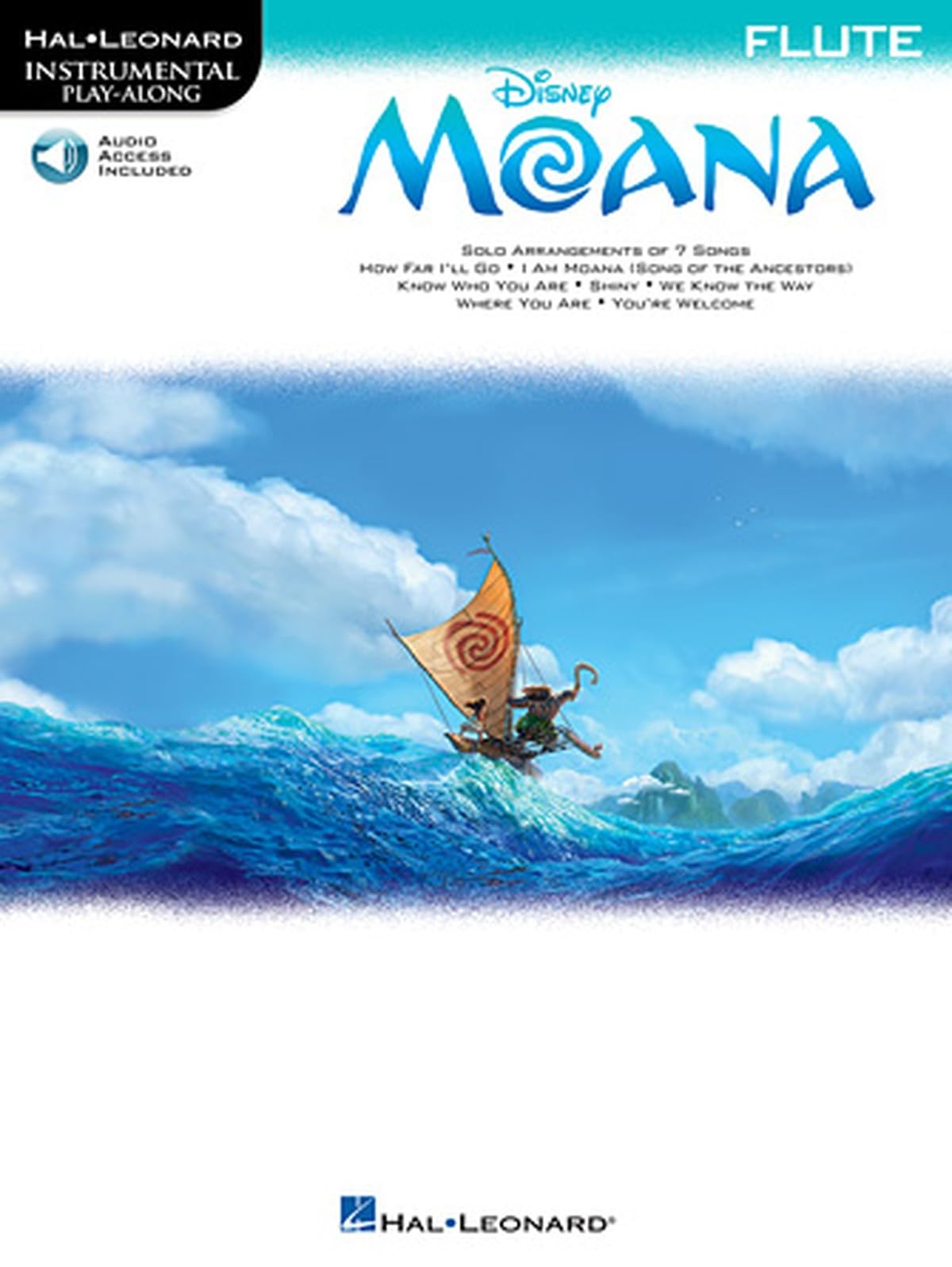 Hal Leonard Instrumental Play-Along: Moana - Flute (Book/Online Audio) (Includes Online Access Code)