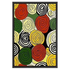 SIGNWIN Framed Canvas Wall Art Colorful Geometry Painting...