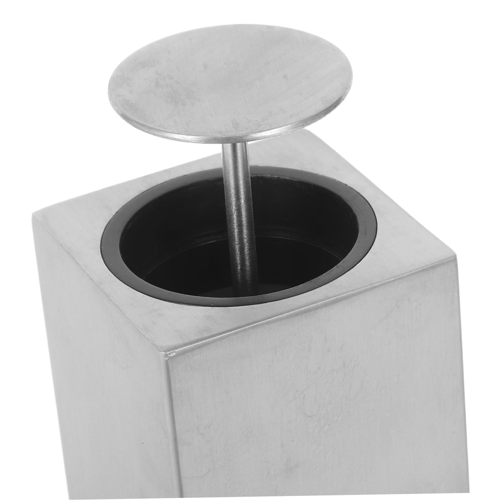 Dispensador de Palillos de Acero Inoxidable 304, Caja Portátil de Almacenamiento Cuadrada, Sistema de Presión Automático, Envase Higiénico para Viajes y Uso en Mesa de Comedor