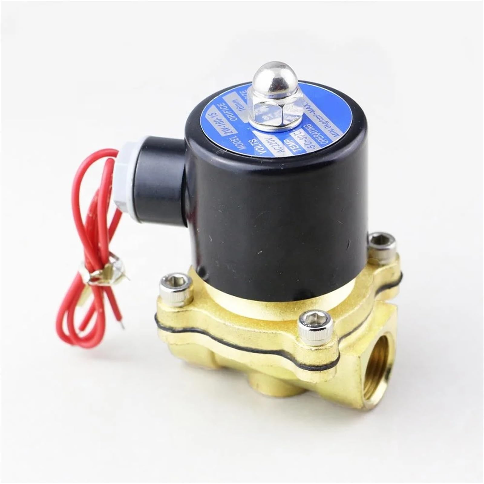 2W Series 2W025-08 Normally Closed Type Solenoid Brass Valve 1/4 inch Water