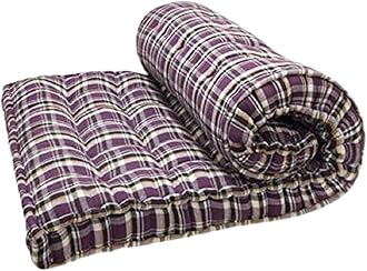 5-Inch Thick Soft Cotton Quilt Mattress Foldable Single Bed Cotton Quilt Box Mattress | Gadda Medium Soft Cotton Multicolour Matt RESS 72X36X5 Inches or 3X6 ft