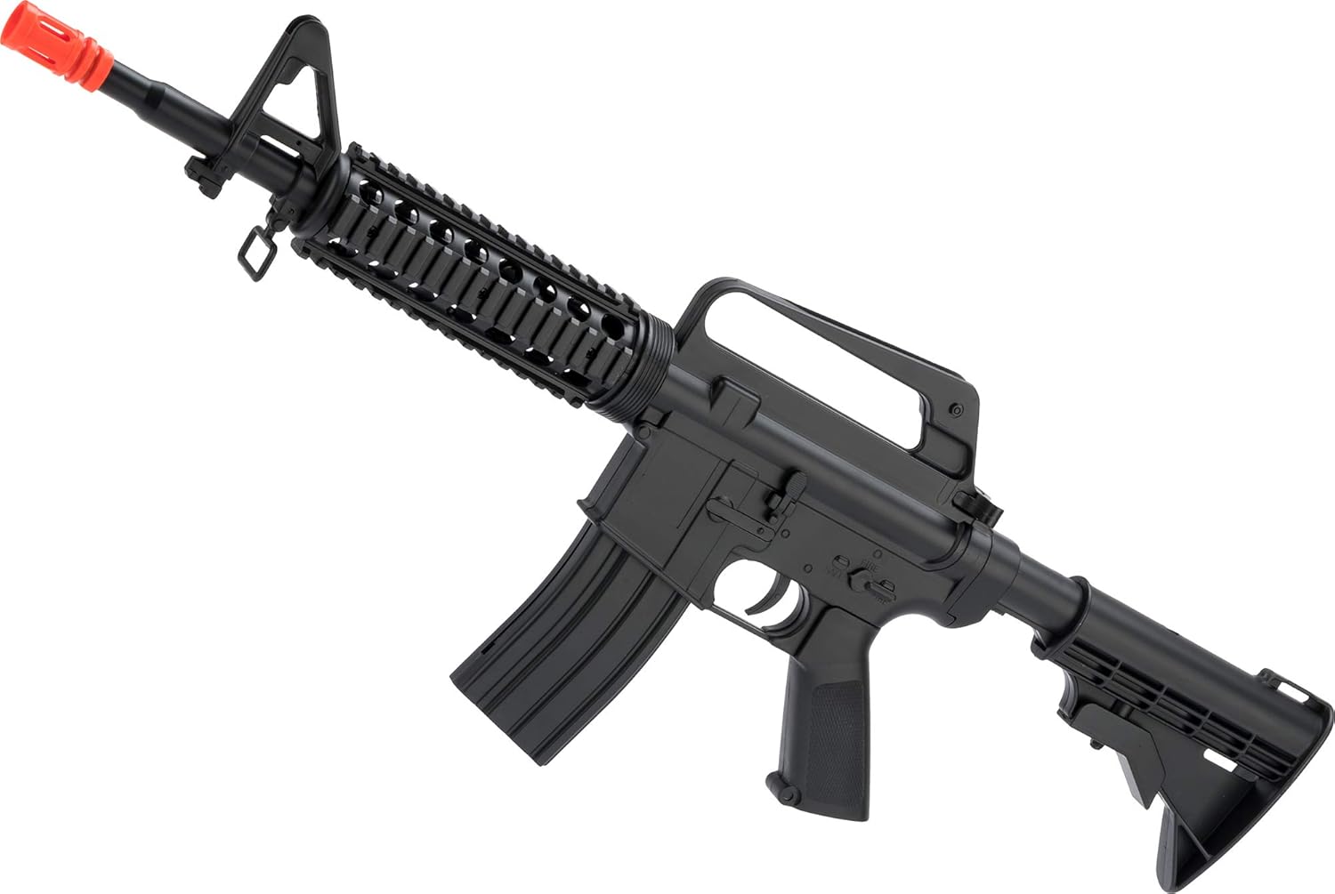 Evike Airsoft - Well Spring Powered M4 RIS Airsoft Rifle