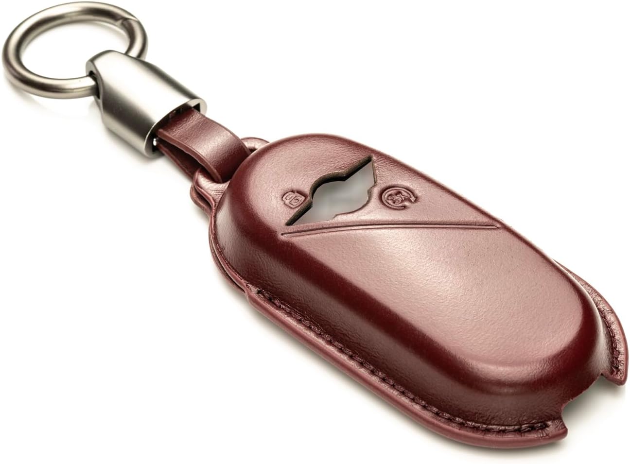 Vitodeco Superior 3D Luxury Leather Key Fob Cover Compatible with Mini Countryman, Cooper, Convertible