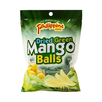 Philippine Brand Dried Green Mango Balls, 3.5 Ounce
