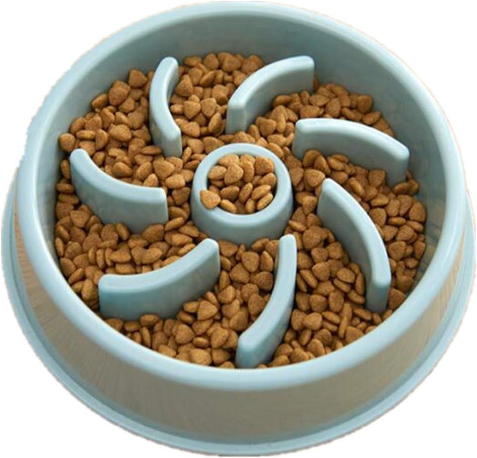 MDINCDog Cat Slow Feeder Bowl, Non Slip Puzzle Bowl Anti-Choke Pet Bowls, Healthy Food Fun for Puppy, Slow Eating Dog Bowl for Medium Dogs