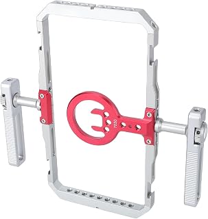 Smartphone Video Rack with Handle, for IOS Phone 12 13 14 15 16 17 Magnetic Quick Release Aluminum Alloy Phone Stabilizer Grip Tripod Mount with Cold Shoe