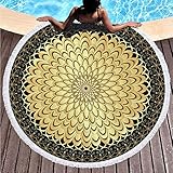 * Casi todos son adecuados no solo para ser utilizados como toallas de playa redondas, mantas de yoga, mantas de yoga, mantas de camping, toallas de baño, meditación, bebés sombreados, sino que también se pueden utilizar como alfombras, mantas de picnic, zonas de recreación en la piscina, colchas, tapiz, decoración de pared, arte de pared, separador de habitaciones, cortinas, manteles y regalos para decoración del hogar.