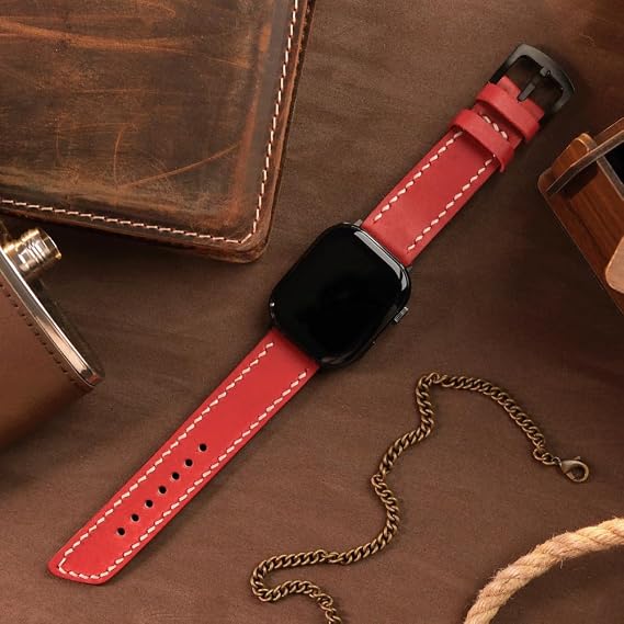 Apple Watch Compatible Leather Cord Watch Strap Ultra 2 38 40 41 42 44 45 49 Mm 3 4 5 6 7 Se 8 9 - Italian Pueblo Leather Handmade