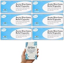 Diarrhoea Relief (6 Pack) 36 Capsules Loperamide Hydrochloride GSL, TDY Bundle Including Diarrhoea Causes & Relief Guides + Stool Chart & Recording Chart