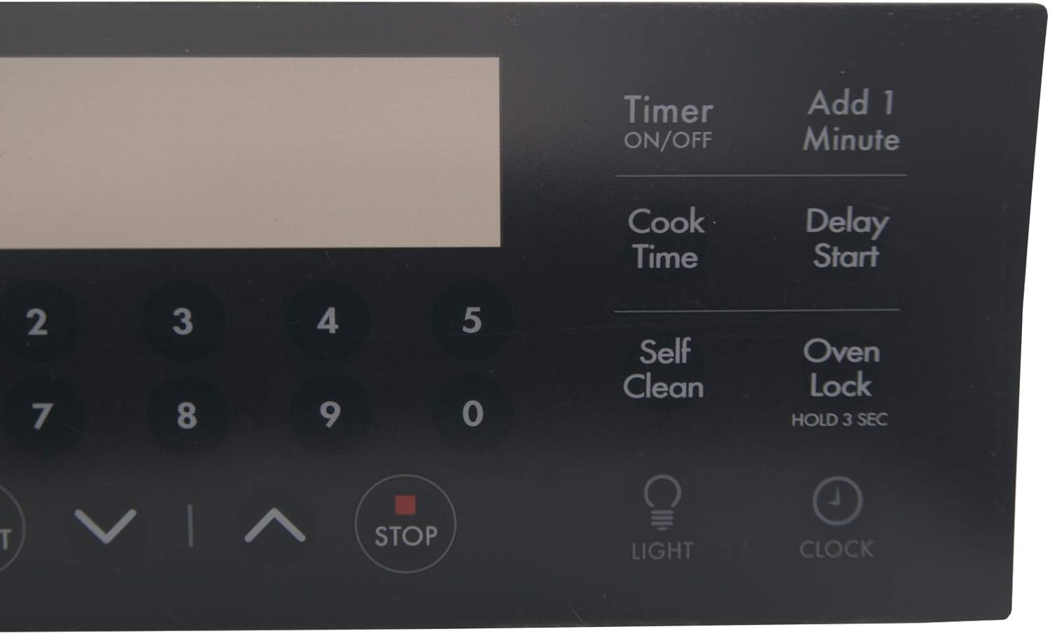 Supplying Demand 316655001 3016970 Range Black 30 Button Clock Overlay Replacement