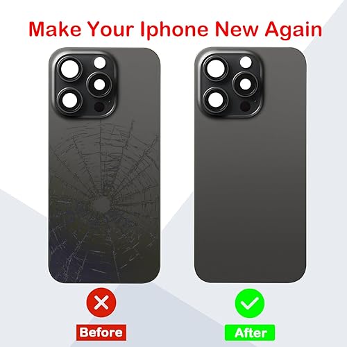 Vista 18 de Reemplazo de cristal trasero OEM para iPhone Xs Max 6.5 pulgadas con kit de herramientas de reparación profesional (gris espacial)