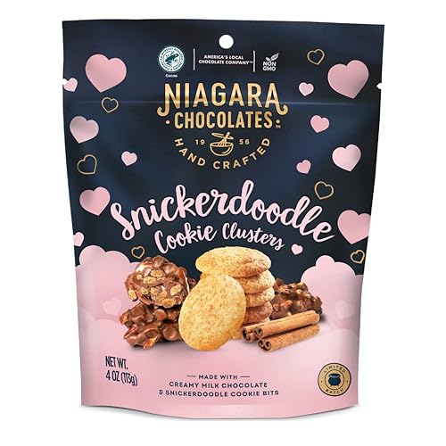 Miniatura 1 de Niagara Chocolates Racimos de Snickerdoodle de chocolate con leche 4 onzas sin OMG chocolate premium hecho a mano