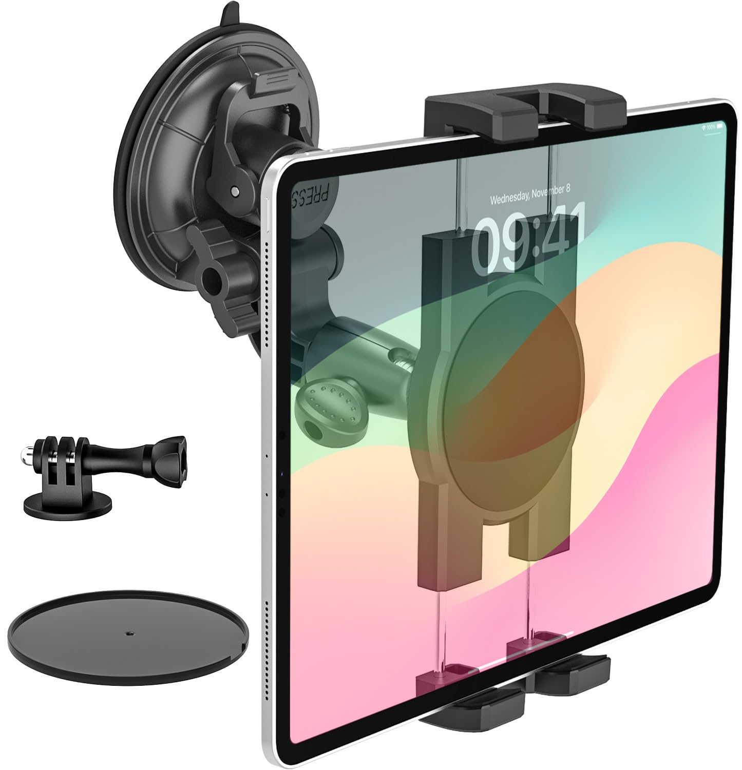 Supporto Magnetico Per Tablet E Cellulare MoKo - Regolabile 360&deg;, Adesivo, Per Laptop