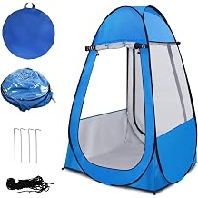 Pop Up Tent, Clear Outdoor Tents Sports Fishing, Rainproof and Windproof Beach Camping, Lightweight and Sturdy, Easy Set Up, UPF 50+ Portable Folding 39" x 64"