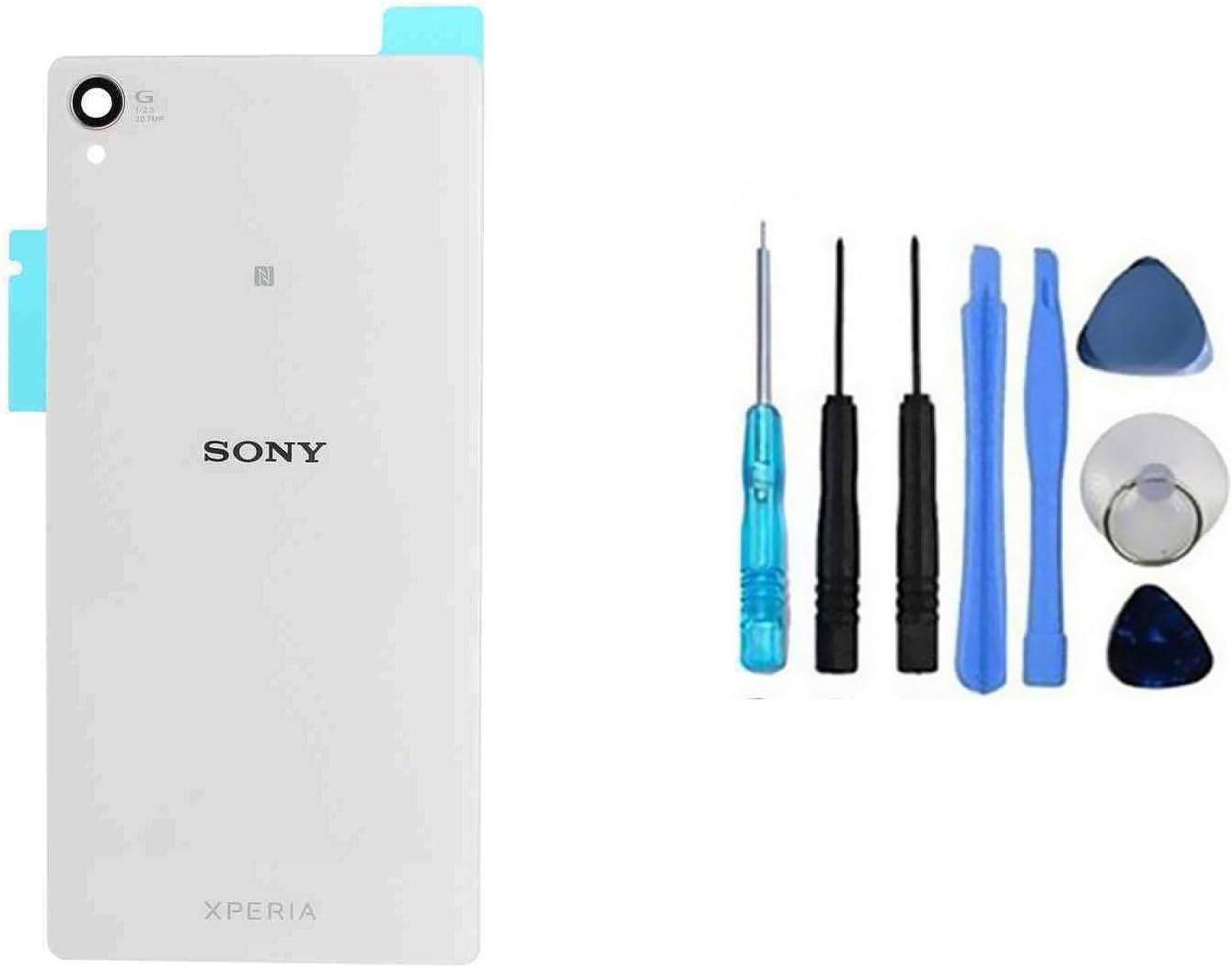 [IRM] Back Cover Housing For Sony Xperia Z Z1 Z1 Compact Z2 Z3 Z3 Comact M2 M4 Aqua With Tape + Free Tools (Xperia Z3 D6603, White)