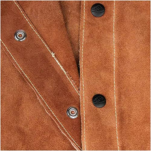 Revco Mens Leather Black Stallion Quality Side Split Cowhide Welding Coat 30 Xl, Brown, X-Large Us #TOP3