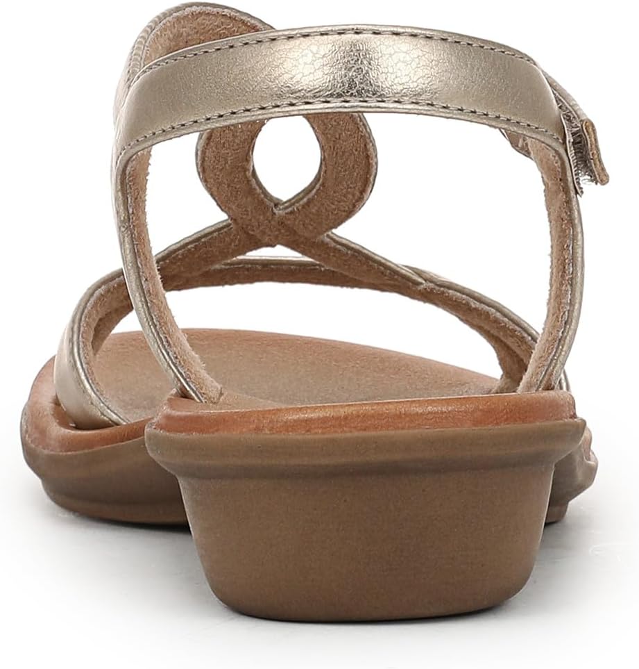 Naturalizer SOUL Women's Solo Sandal Gold Metallic 12 M