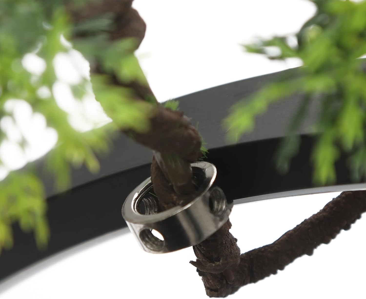 Antique Desktop Water Fountain with LED Light Ring and Atomizer,Indoor Fountain with Wood Base for Relaxation,13.8x5.5x15 Inches, Tabletop Waterfall for Home Office Decoration