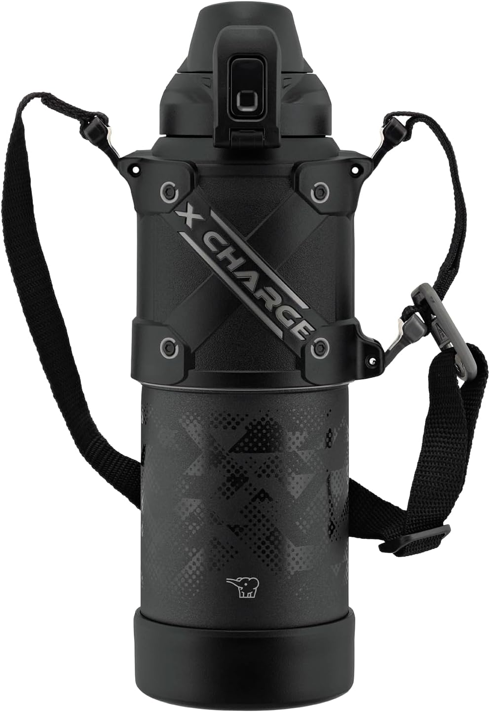 Zojirushi SD-HB10-BA Cool Bottle Water Bottle, 3.3 gal (1.0 L), Sports Type, Seamless Stop, Impact and Abrasion Resistant Protective Armor, Black