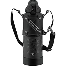 Zojirushi SD-HB10-BA Water Bottle, Large Capacity 1.0L, Shock-Resistant, Easy to Clean with Only 2 Parts, Seamless Straw, Keeps Cold, Sports Drink, Cool Bottle, Black